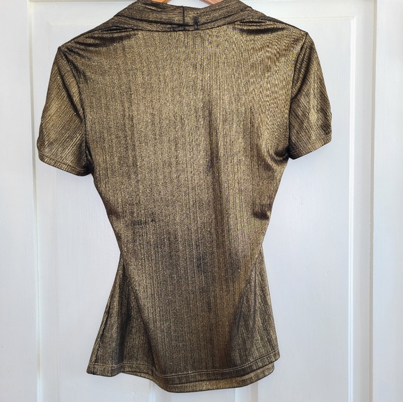 VINTAGE - Gold sparkle top - Picture 13 of 14
